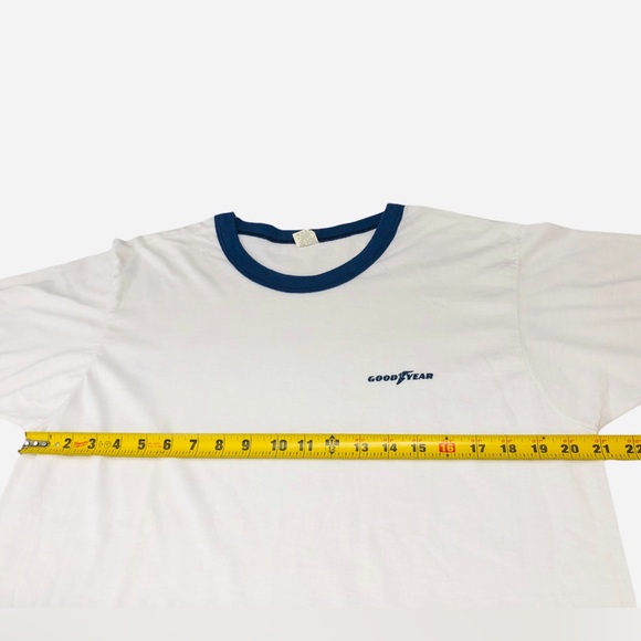 Goodyear Tires 70s 80s Rare Screen Stars Ringer Tee Shirt Men’s XL USA Made EUC - Picture 2 of 10